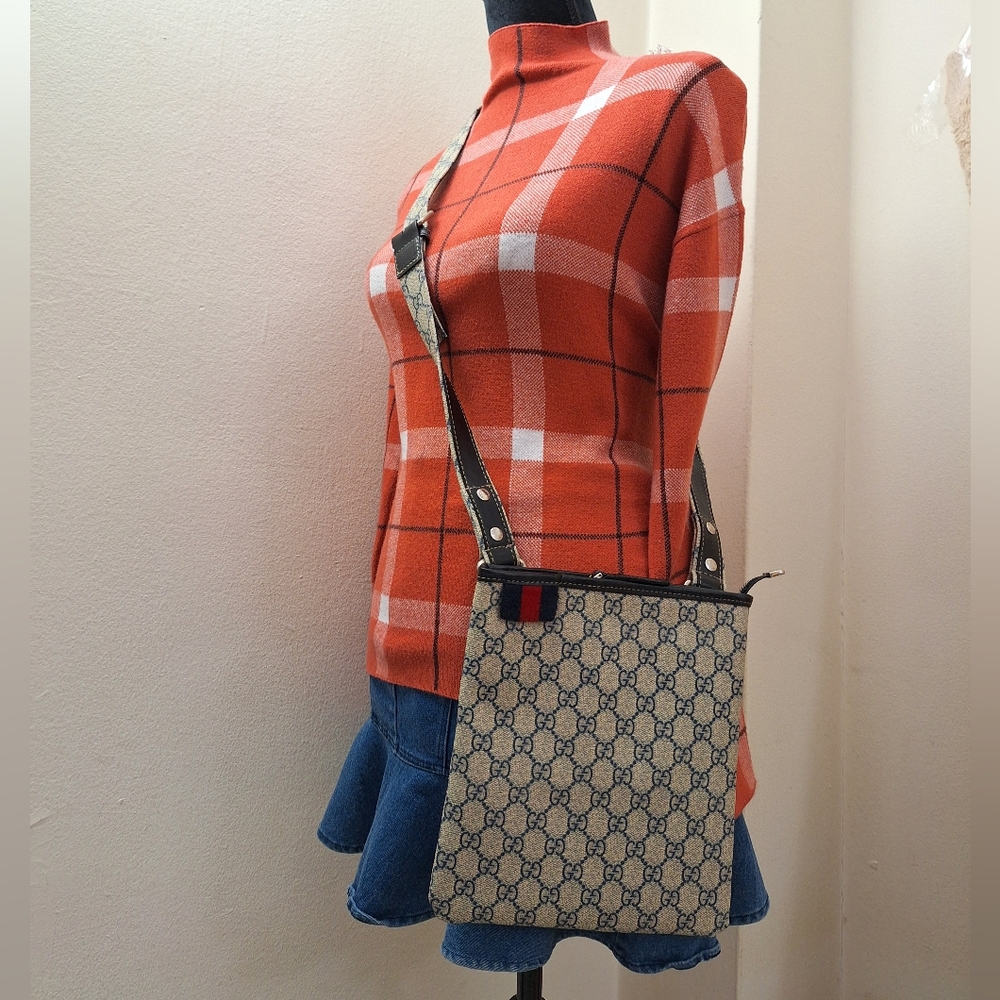 Gucci GG Coated Canvas Small Crossbody Bag